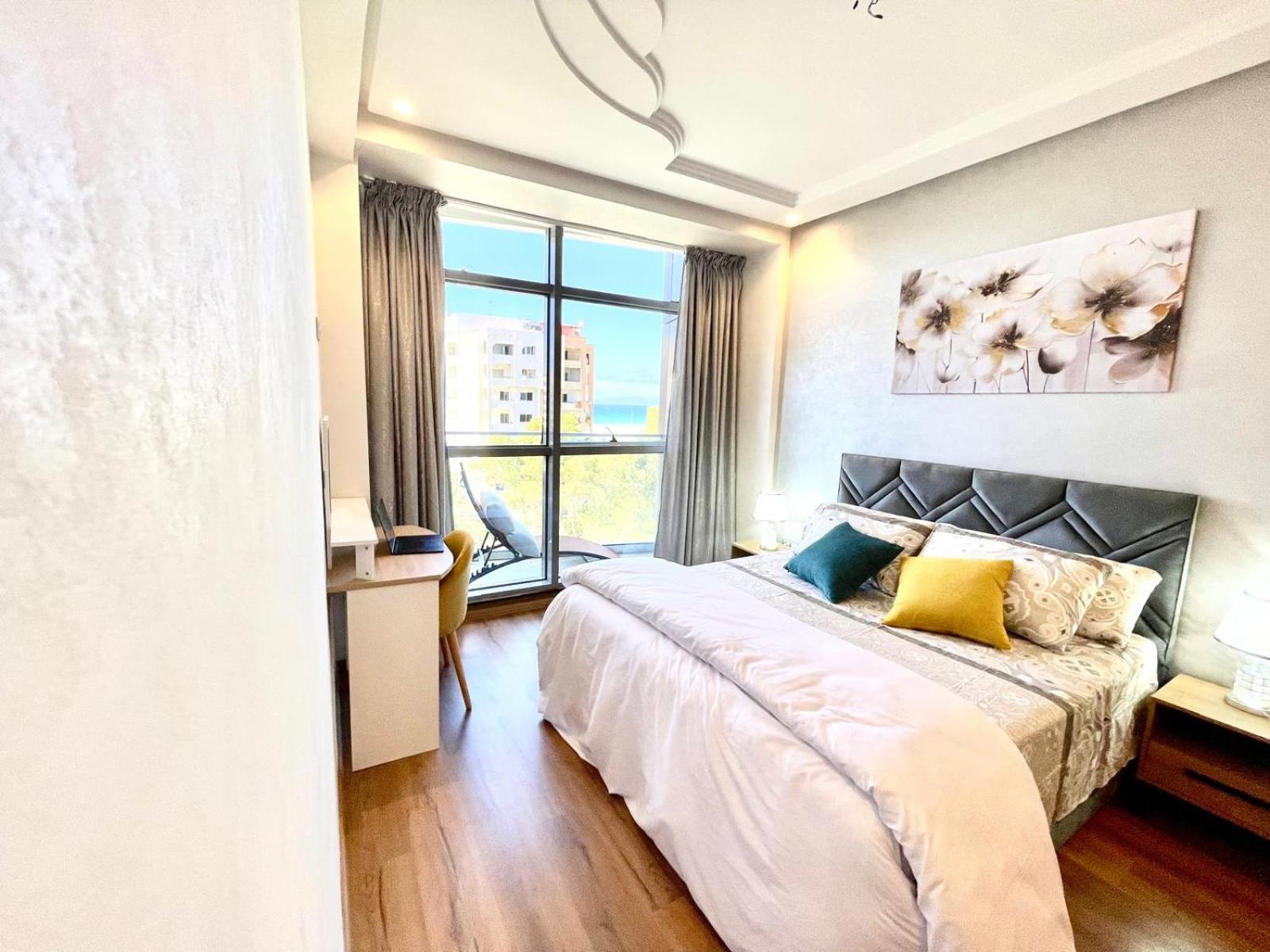 Modern Elegance With Sea Views In Central Tangier - Steps To Beach, Train And Attractions! المظهر الخارجي الصورة
