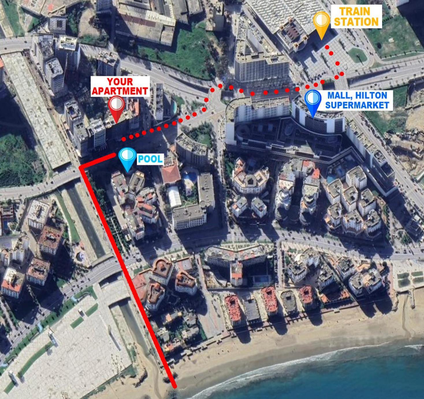 Modern Elegance With Sea Views In Central Tangier - Steps To Beach, Train And Attractions! المظهر الخارجي الصورة